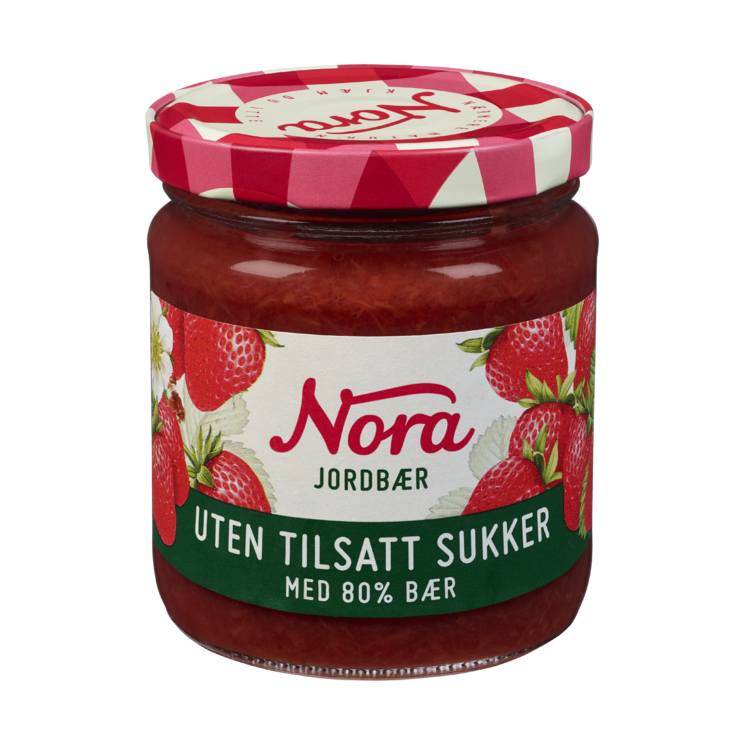 Nora Strawberry Jam 80% No Added Sugar
