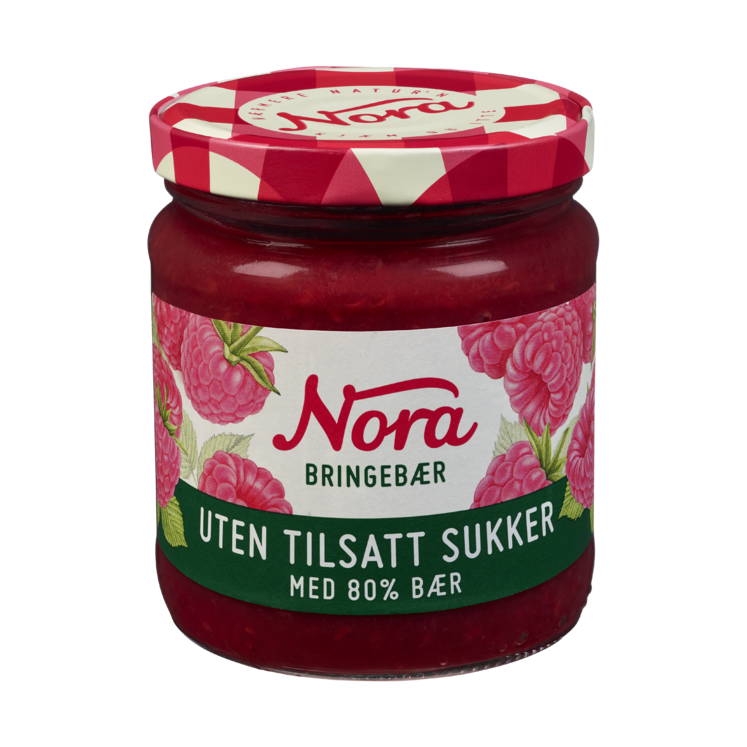 Nora Raspberry Jam 80% No Added Sugar